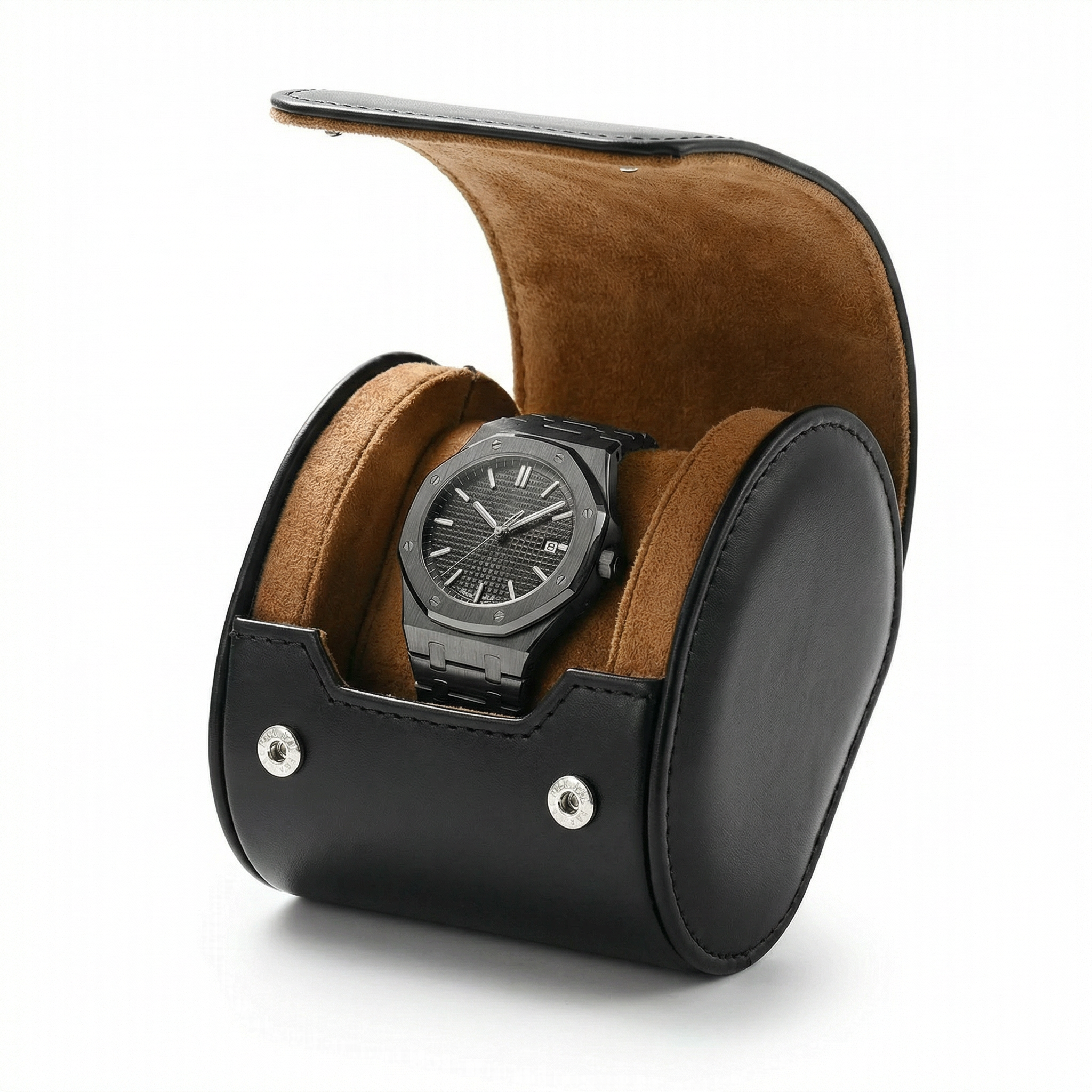 Leather Watch Roll Case