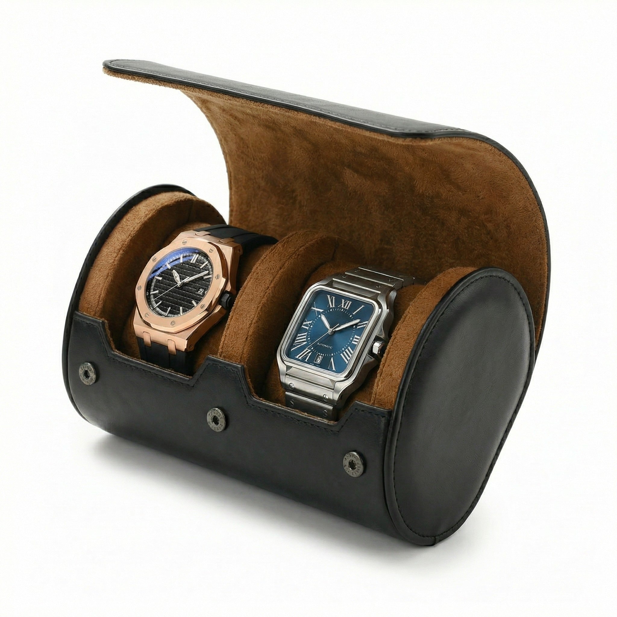 Leather Watch Roll Case