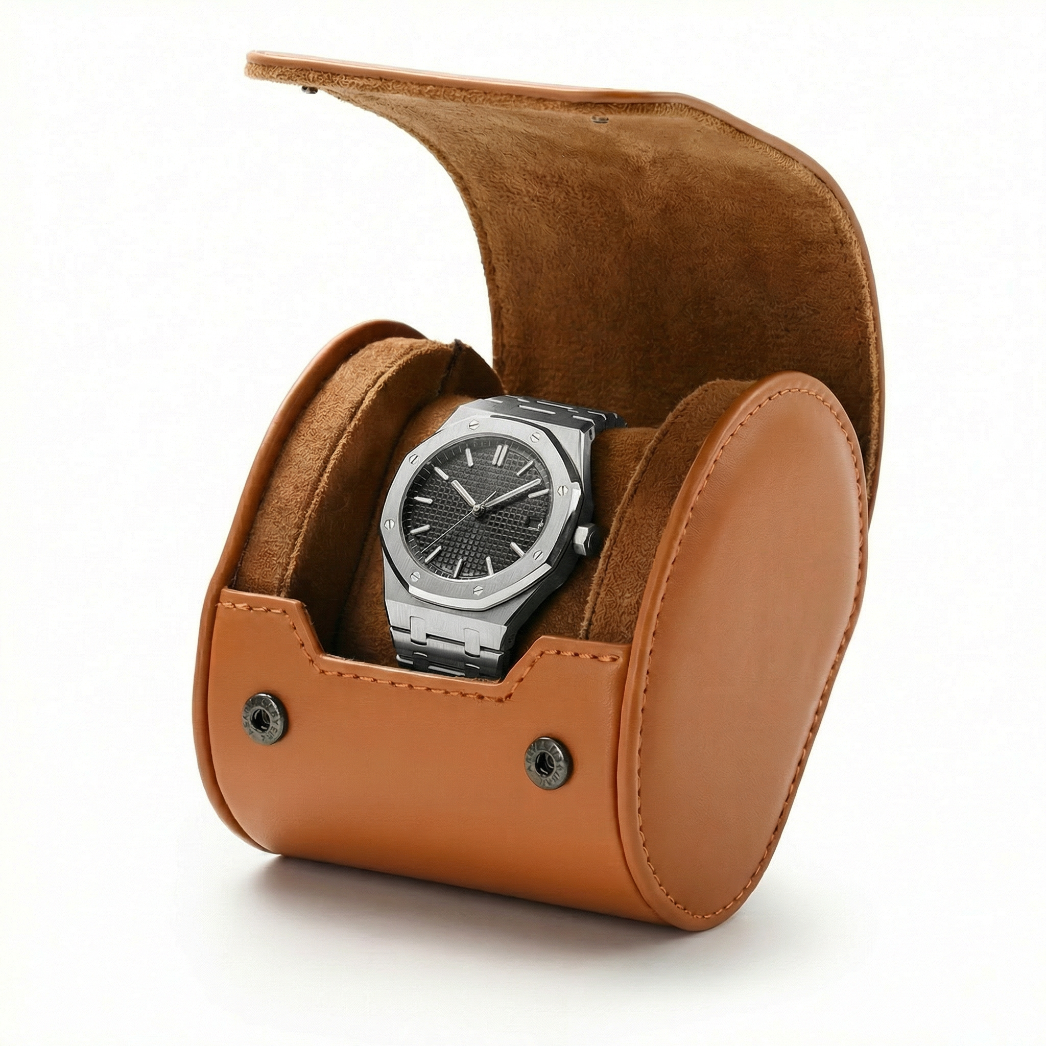 Leather Watch Roll Case