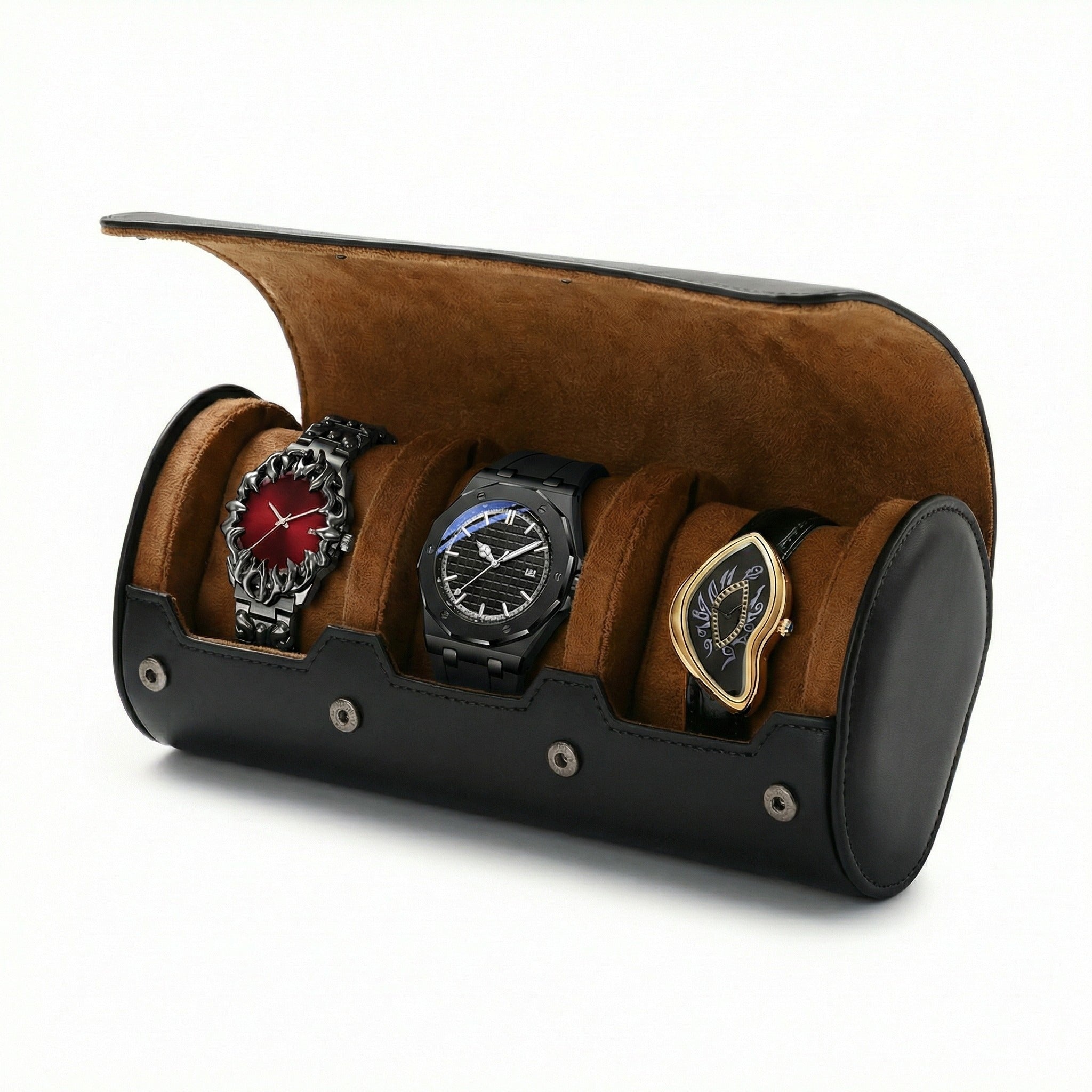 Leather Watch Roll Case